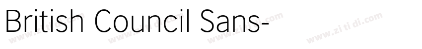 British Council Sans字体转换